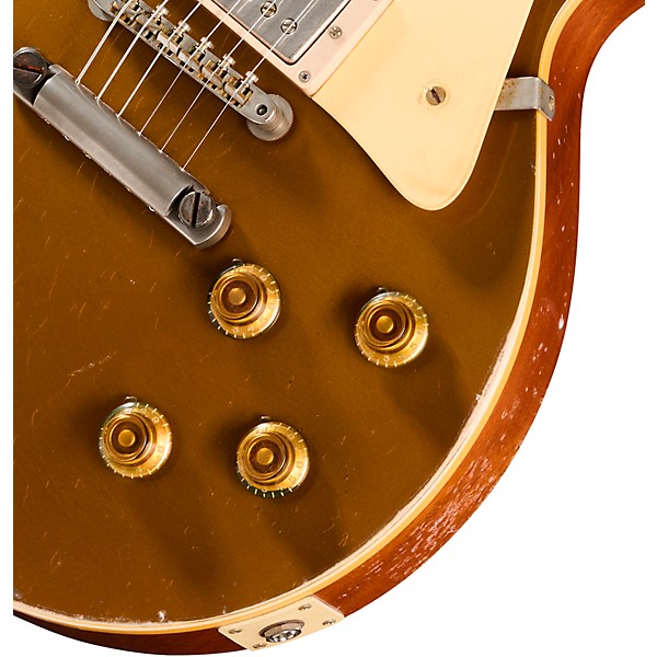 Gibson Custom 1957 Les Paul Standard Reissue Electric Guitar - Ultra Heavy Aged, Mustard Gold