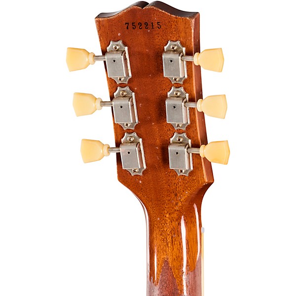 Gibson Custom 1957 Les Paul Standard Reissue Electric Guitar - Ultra Heavy Aged, Mustard Gold