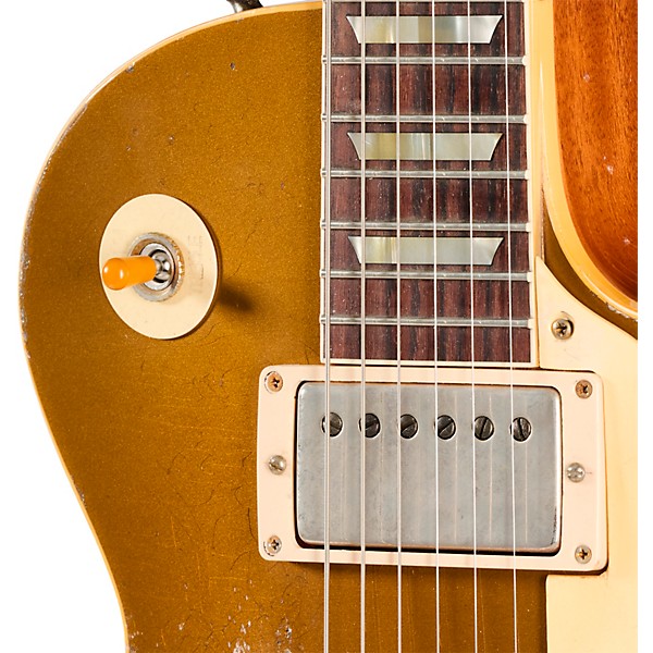 Gibson Custom 1957 Les Paul Standard Reissue Electric Guitar - Ultra Heavy Aged, Mustard Gold