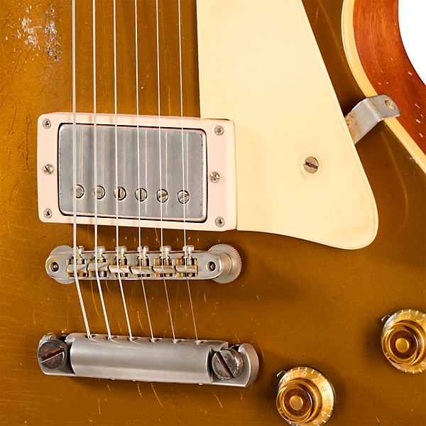 Gibson Custom 1957 Les Paul Standard Reissue Electric Guitar - Ultra Heavy Aged, Mustard Gold