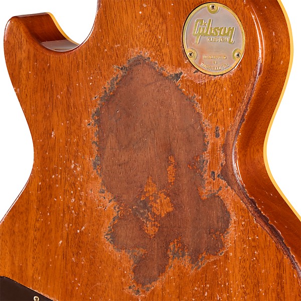 Gibson Custom 1957 Les Paul Standard Reissue Electric Guitar - Ultra Heavy Aged, Mustard Gold