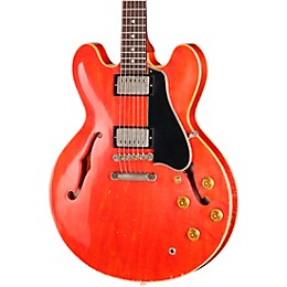 Gibson Custom 1958 ES-335 Reissue Semi-Hollowbody Electric Guitar - Heavy Aged, Watermelon Red