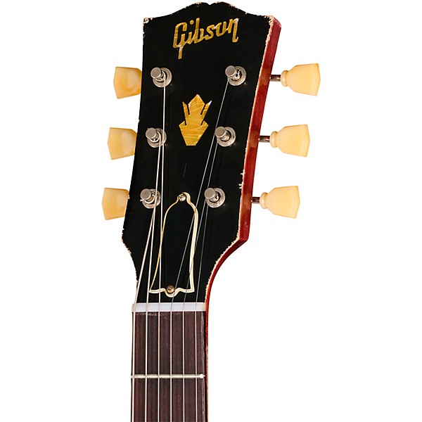 Gibson Custom 1958 ES-335 Reissue Semi-Hollowbody Electric Guitar - Heavy Aged, Watermelon Red