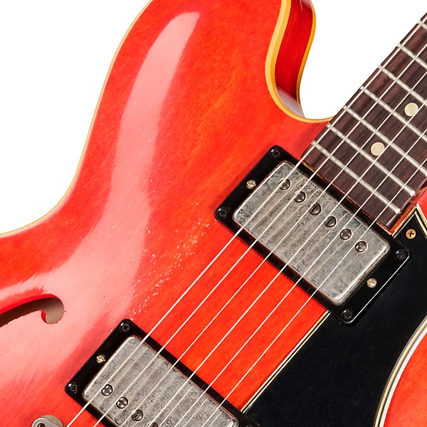 Gibson Custom 1958 ES-335 Reissue Semi-Hollowbody Electric Guitar - Heavy Aged, Watermelon Red