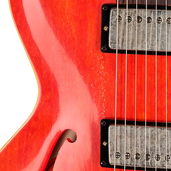 Gibson Custom 1958 ES-335 Reissue Semi-Hollowbody Electric Guitar - Heavy Aged, Watermelon Red