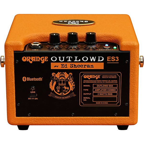 Orange Amplifiers Outlowd by Ed Sheeran ES3 3W 1x4" Acoustic Guitar Mini Amp - Orange