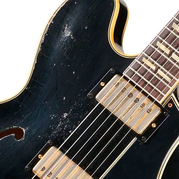 Gibson Custom 1959 ES-345 Reissue Semi-Hollowbody Electric Guitar With Bigsby - Heavy Aged, Ebony