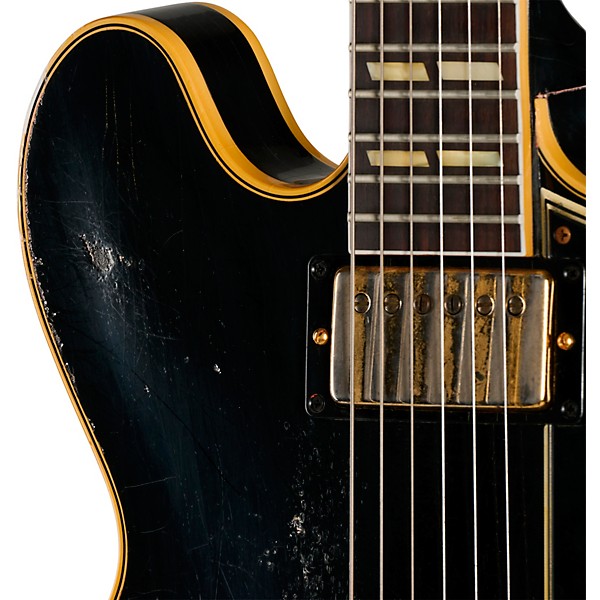 Gibson Custom 1959 ES-345 Reissue Semi-Hollowbody Electric Guitar With Bigsby - Heavy Aged, Ebony