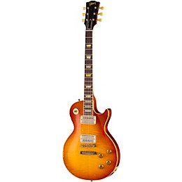 Gibson Custom 1959 Les Paul Standard Reissue Electric Guitar - Heavy Aged, Faded Peach Burst
