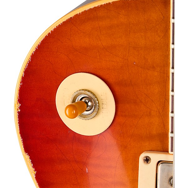 Gibson Custom 1959 Les Paul Standard Reissue Electric Guitar - Heavy Aged, Faded Peach Burst