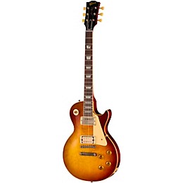 Gibson Custom 1959 Les Paul Standard Reissue Electric Guitar - Light Aged, Dark Peach Burst