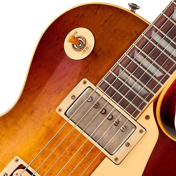 Gibson Custom 1959 Les Paul Standard Reissue Electric Guitar - Light Aged, Dark Peach Burst