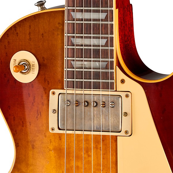 Gibson Custom 1959 Les Paul Standard Reissue Electric Guitar - Light Aged, Dark Peach Burst