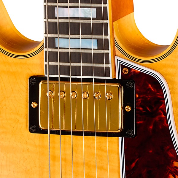 Gibson Custom 1960 ES-355 Reissue Semi-Hollowbody Electric Guitar - Light Aged, Antique Blonde