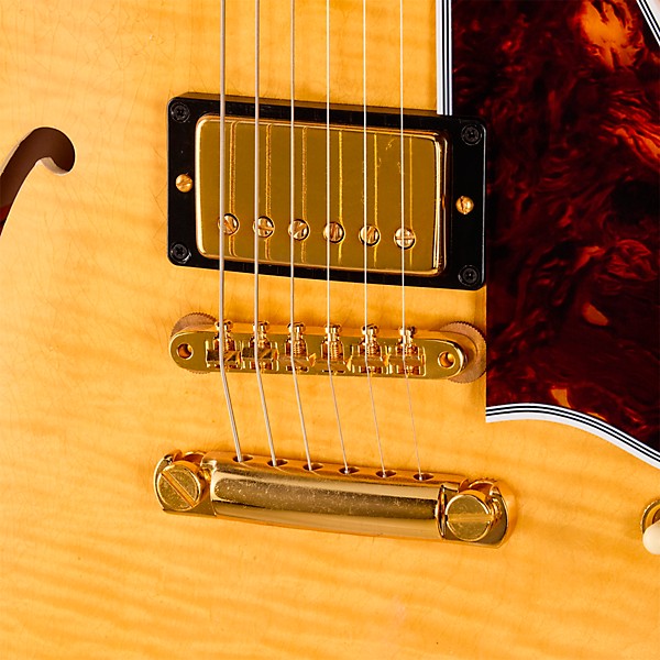 Gibson Custom 1960 ES-355 Reissue Semi-Hollowbody Electric Guitar - Light Aged, Antique Blonde