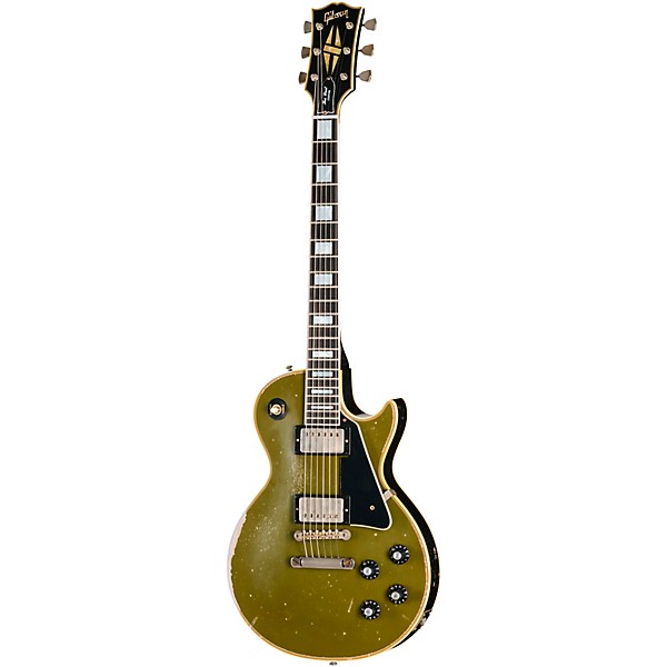 Gibson Custom 1968 Les Paul Custom Reissue Electric Guitar - Heavy Aged, Olive Drab