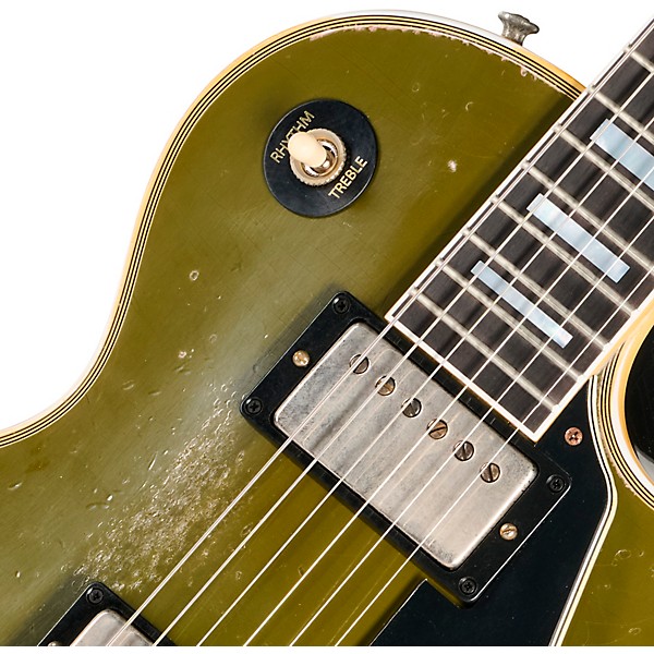 Gibson Custom 1968 Les Paul Custom Reissue Electric Guitar - Heavy Aged, Olive Drab