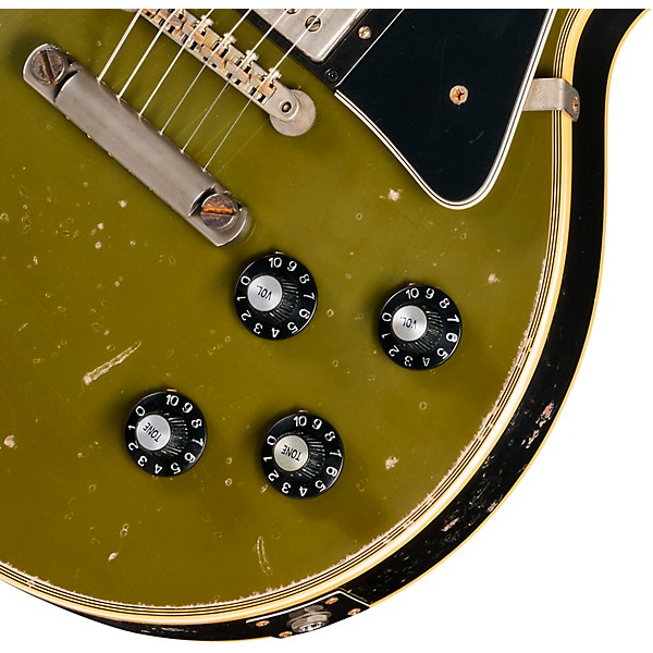 Gibson Custom 1968 Les Paul Custom Reissue Electric Guitar - Heavy Aged, Olive Drab