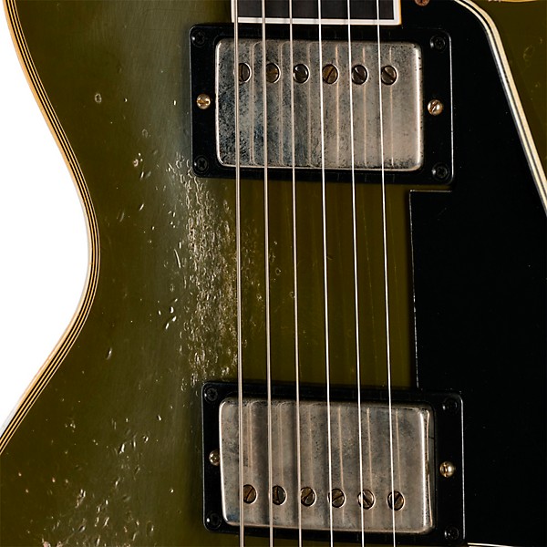 Gibson Custom 1968 Les Paul Custom Reissue Electric Guitar - Heavy Aged, Olive Drab