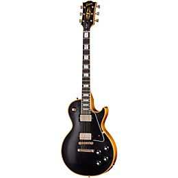Gibson Custom 1968 Les Paul Custom Reissue Electric Guitar - Light Aged, Ebony Gold Back