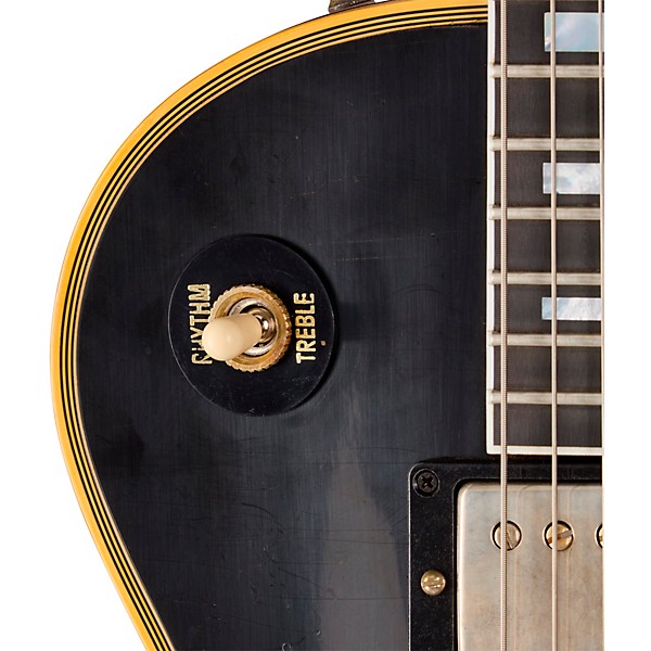 Gibson Custom 1968 Les Paul Custom Reissue Electric Guitar - Light Aged, Ebony Gold Back