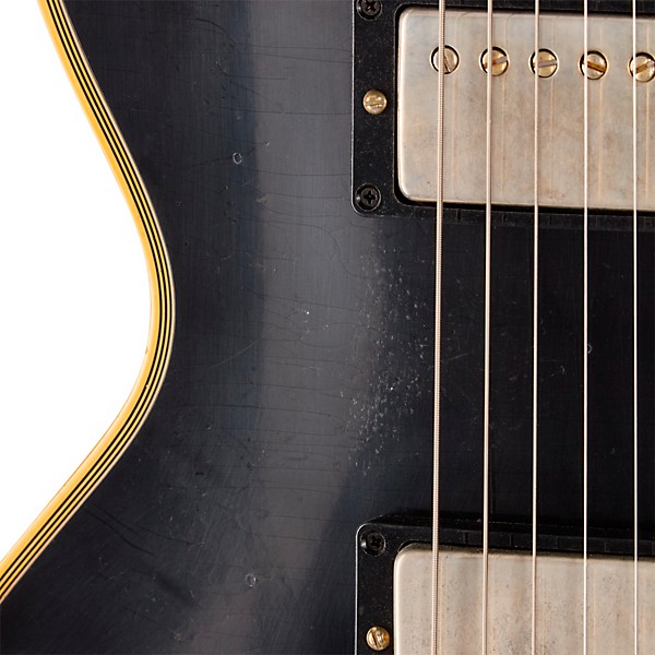 Gibson Custom 1968 Les Paul Custom Reissue Electric Guitar - Light Aged, Ebony Gold Back