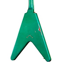 Gibson Custom Flying V Custom Electric Guitar - Heavy Aged, Teal Sparkle