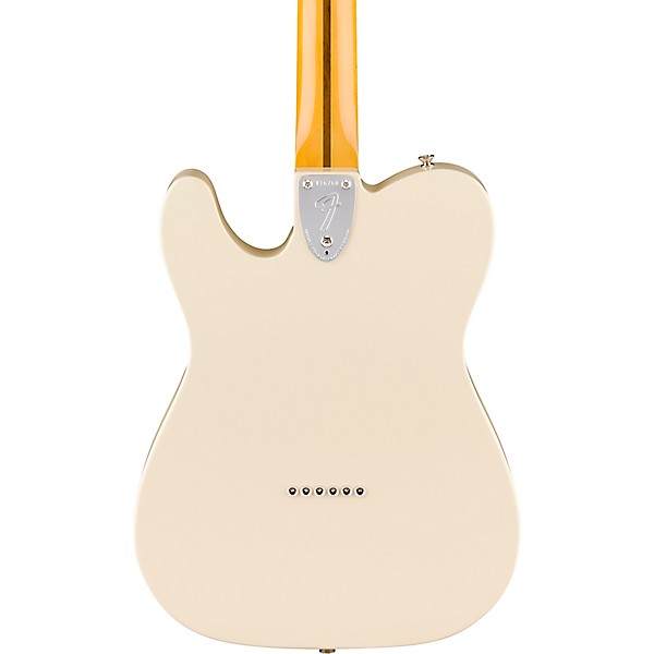 Fender American Vintage II 1972 Telecaster Thinline Semi-Hollowbody Electric Guitar - Olympic White