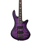 Schecter Guitar Research Stiletto Extreme-4 Electric Bass Guitar - Satin Purple Burst thumbnail