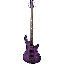 Schecter Guitar Research Stiletto Extreme-4 Electric Bass Guitar - Satin Purple Burst