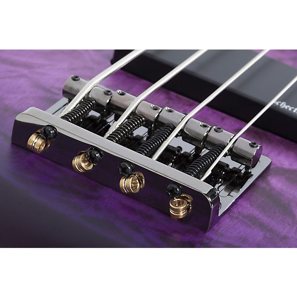 Schecter Guitar Research Stiletto Extreme-4 Electric Bass Guitar - Satin Purple Burst