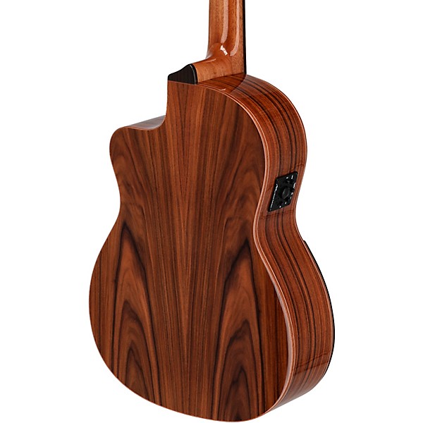 Manuel Rodriguez Academia Exotica Santos Pavo Real Cutaway Acoustic-Electric Classical Guitar Natural