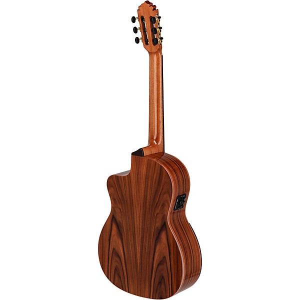 Manuel Rodriguez Academia Exotica Santos Pavo Real Cutaway Acoustic-Electric Classical Guitar Natural