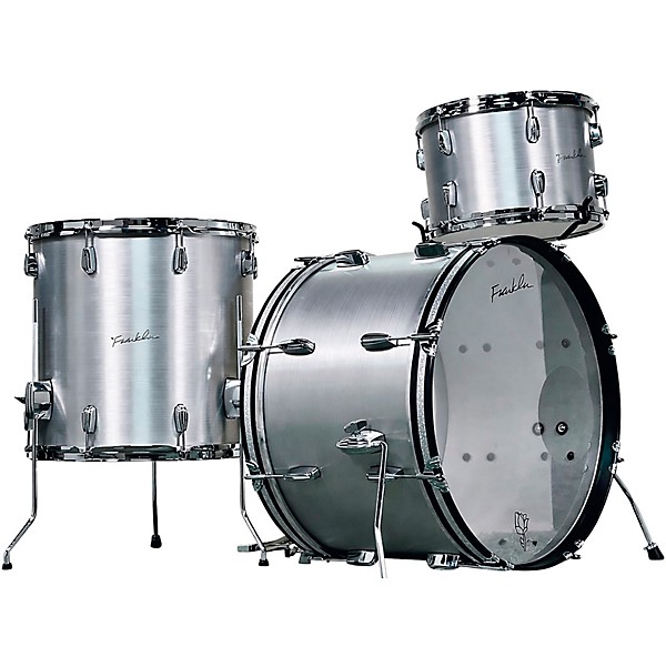 Franklin Drum Company 3-Piece Brushed Aluminum Shell Pack