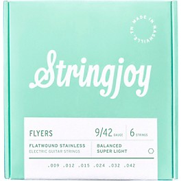Stringjoy Flyers Electric Guitar Strings - Super Light (09-42)