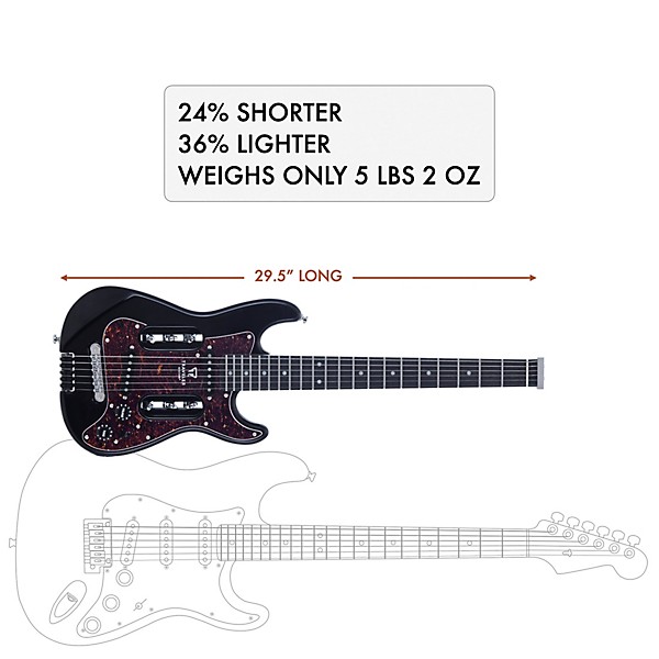 Traveler Guitar EG-2 Standard Electric Guitar - Gloss Black