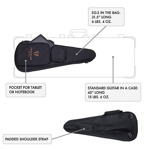 Traveler Guitar EG-2 Standard Electric Guitar - Gloss Black