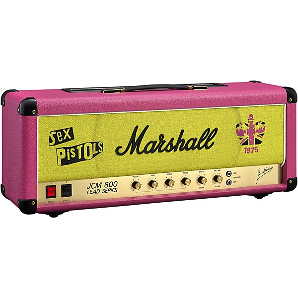 Marshall Sex Pistols 50th Anniversary Half Stack With JCM800 2203 100W Tube Amp Head and 1960A 4x12" Cabinet - Pink