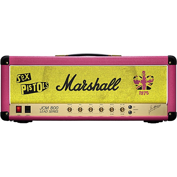 Marshall Sex Pistols 50th Anniversary Half Stack With JCM800 2203 100W Tube Amp Head and 1960A 4x12" Cabinet - Pink