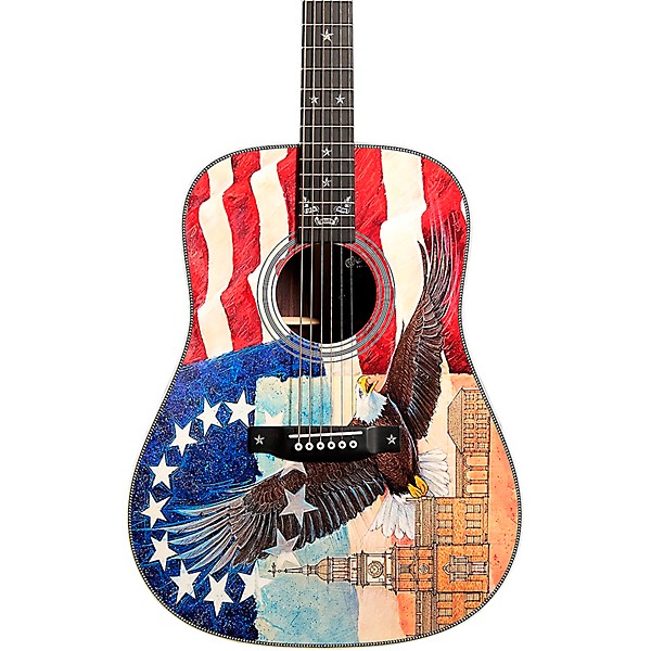 Martin HD-28 Semiquincentennial Dreadnought Acoustic Guitar - Custom Artwork