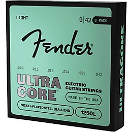 Fender 4250 UltraCore Bullets Electric Guitar Strings 3-Pack - Light