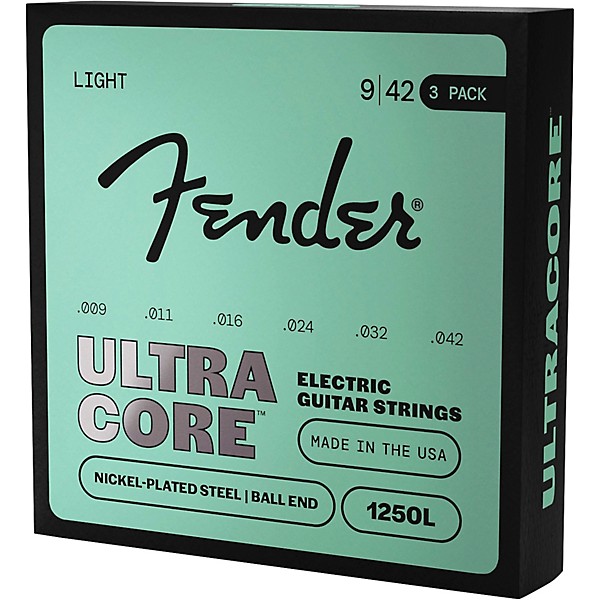 Fender 4250 UltraCore Bullets Electric Guitar Strings 3-Pack - Light