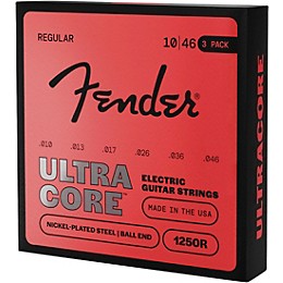 Fender 4250 UltraCore Bullets Electric Guitar Strings 3-Pack - Regular