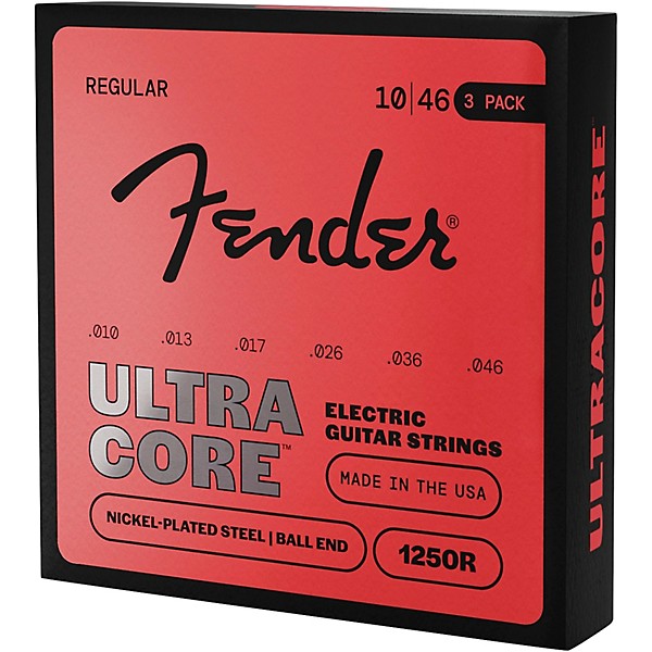 Fender 4250 UltraCore Bullets Electric Guitar Strings 3-Pack - Regular
