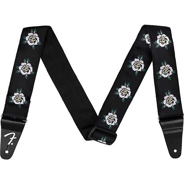 Fender Rose Guitar Strap - White 2 in.