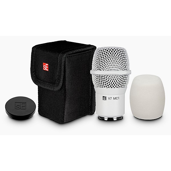 sE Electronics V7 MC2 Supercardioid Mic Capsule for Sennheiser Wireless Transmitters - White