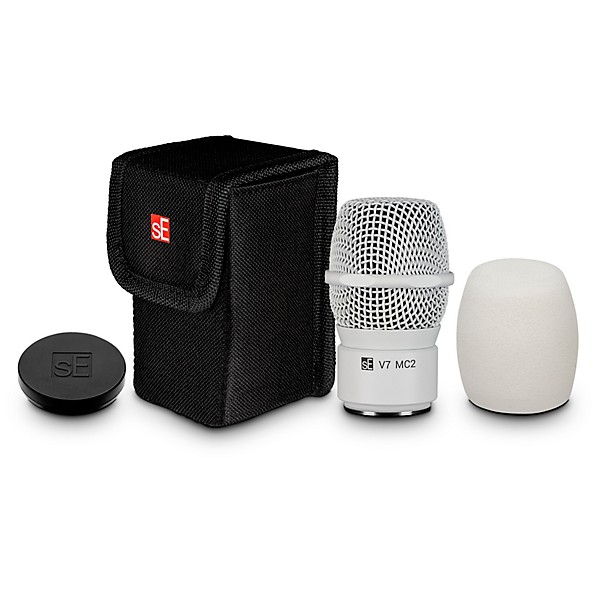 sE Electronics V7 MC1 Supercardioid Mic Capsule for Shure Wireless Transmitters - White