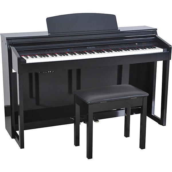 Artesia DP-150e 88-Key Deluxe Digital Upright Piano - Ebony Polish