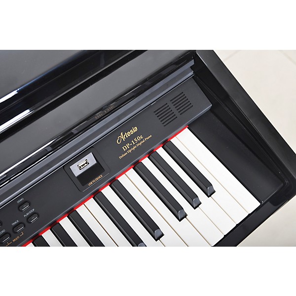 Artesia DP-150e 88-Key Deluxe Digital Upright Piano - Ebony Polish