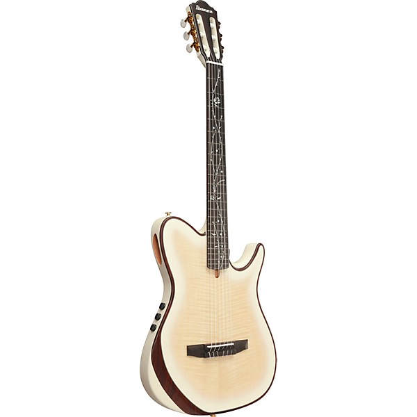 Ibanez TOD100FMN Tim Henson Signature Nylon-String Acoustic-Electric Guitar - Toasted Marshmallow